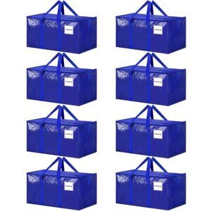 Extra Large 24 Gallon Heavy Duty Moving Storage Bags 8 Pack